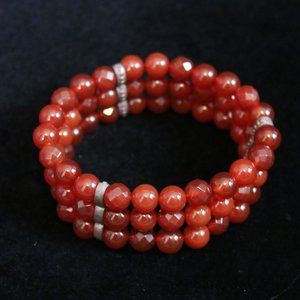 Stretch 3 Strand Stone Beaded Bracelet